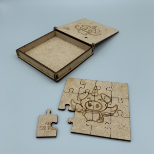 Puzzle com caixa
